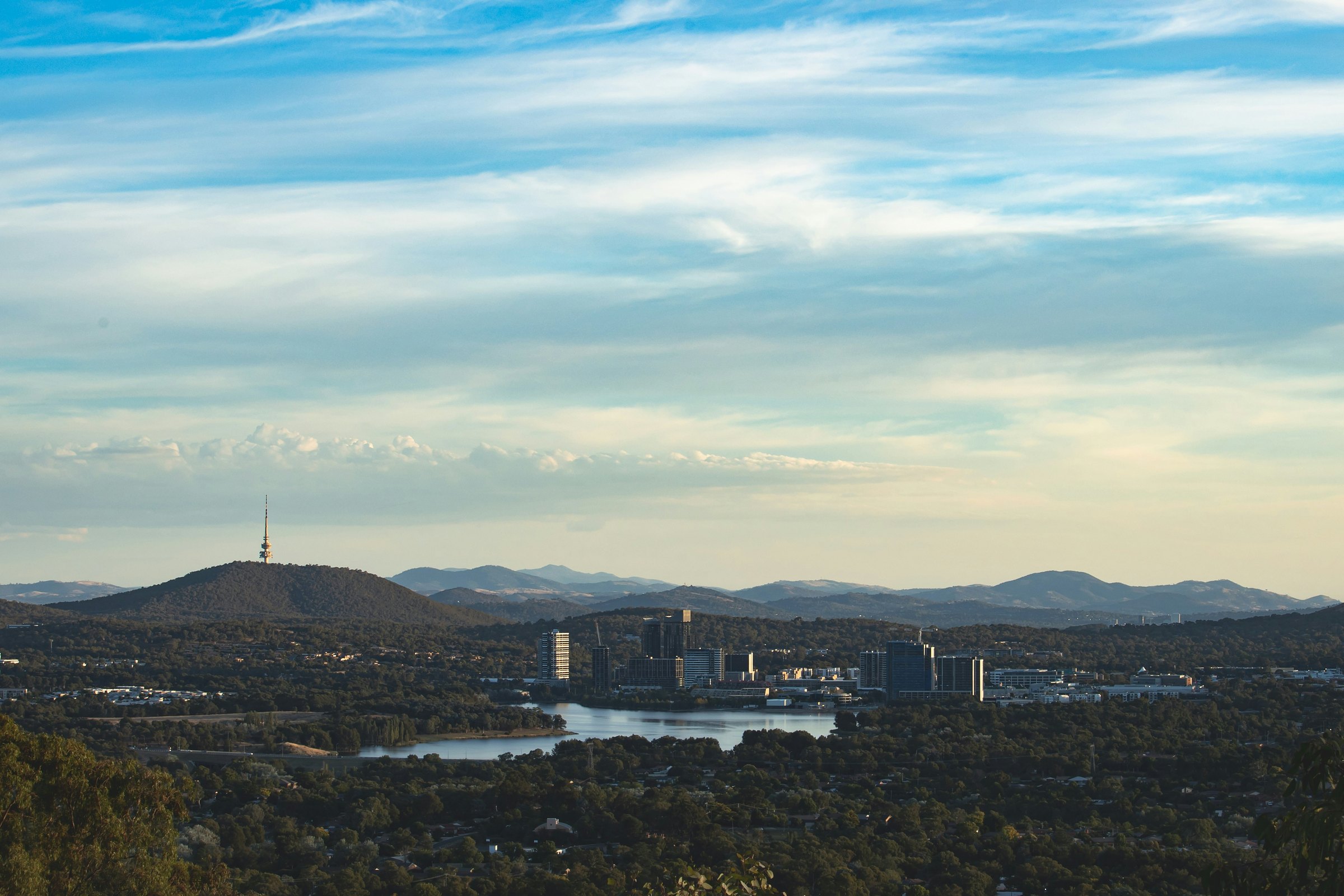 Black Mountain Tower above Canberra